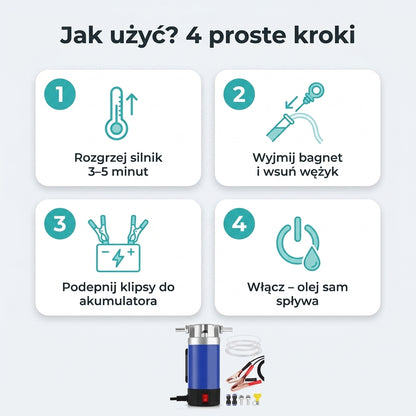 Jak użyć pompy do oleju – 4 proste kroki
