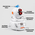 Funkcje projektora Laser Hunt – obrotowa głowica, licznik punktów, dźwięk