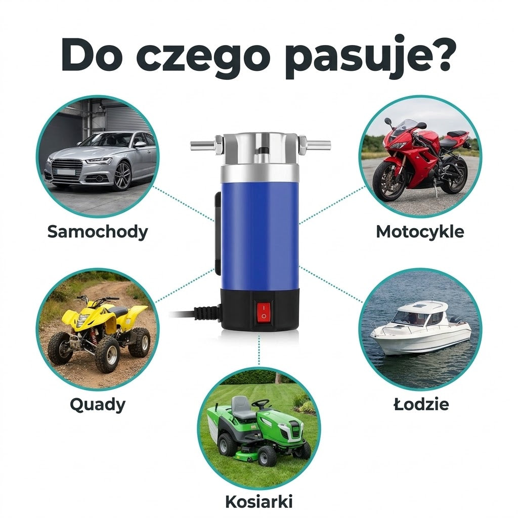 Do czego pasuje pompa do oleju – samochody, motocykle, quady, łodzie, kosiarki
