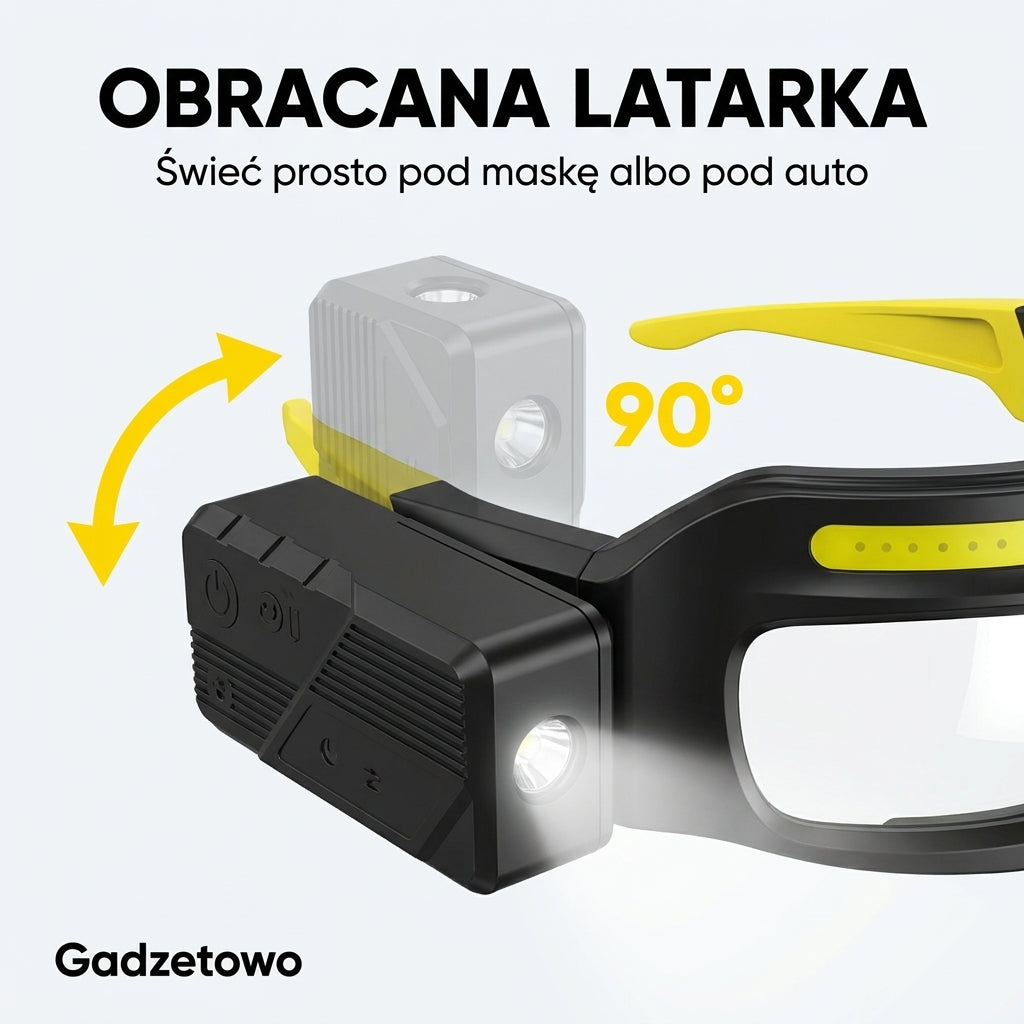 Obracana latarka o 90 stopni